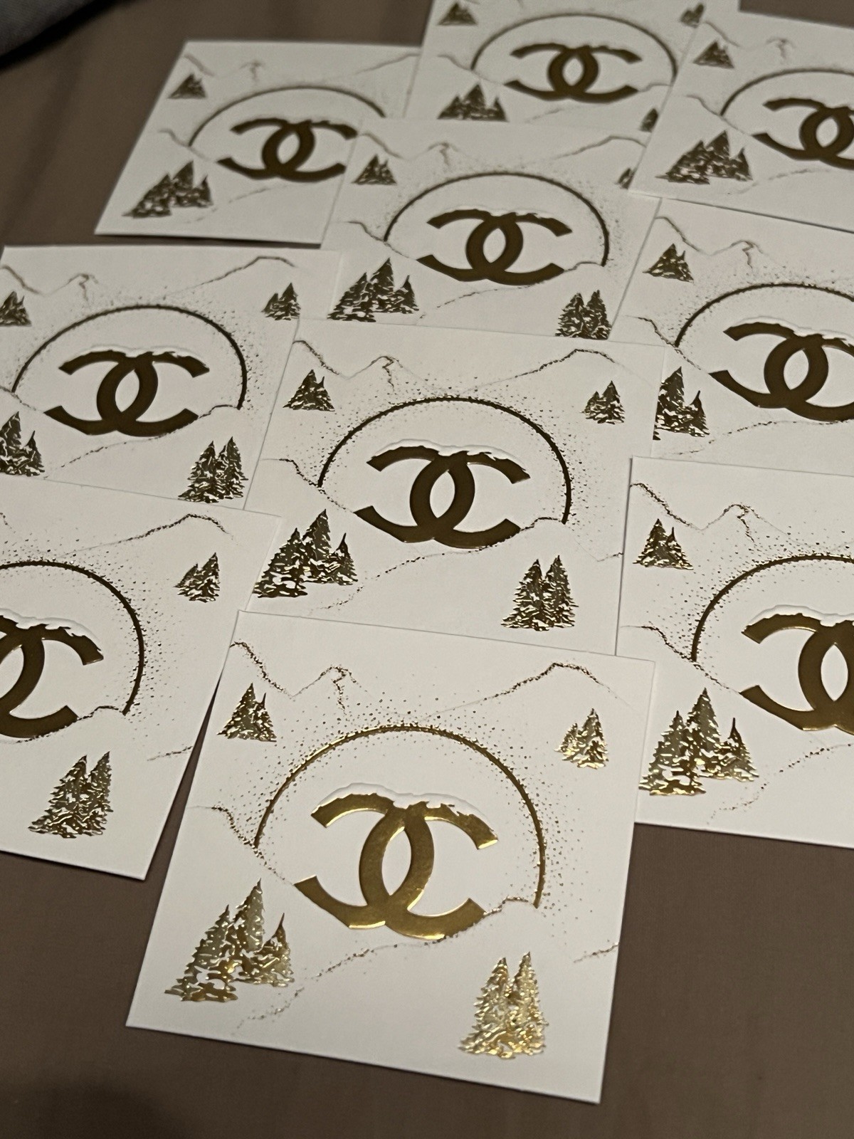 Chanel Beauty Holiday 2026 Christmas Scent Tester Cards - Set of 10 - New Chanel Beauty Holiday 2026 Christmas Scent Tester Cards - Set of 10 - New