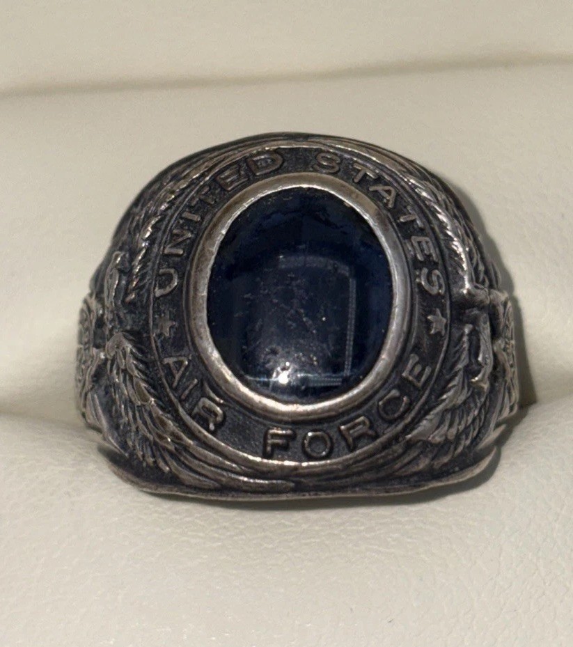 SILVER 925 , USAF , AIR FORCE , RING , UNITED STATES , Men’s Ring US size 8 3/4 SILVER 925 , USAF , AIR FORCE , RING , UNITED STATES , Men’s Ring US size 8 3/4