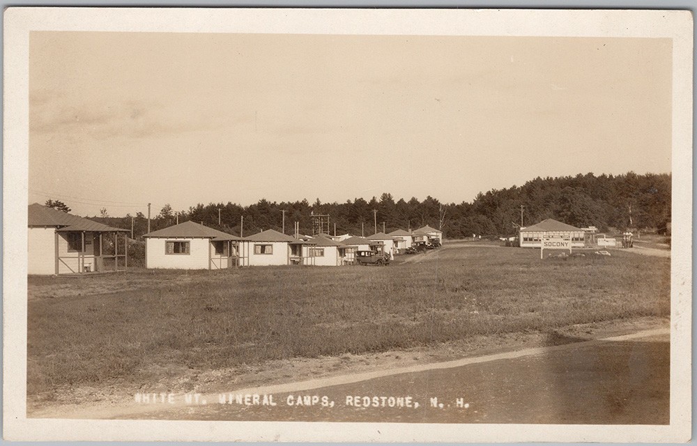 White Mountain Mineral Camps Redstone New Hampshire RPPC Postcard H83
