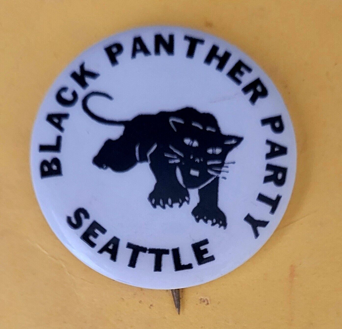 1968  SEATTLE BLACK PANTHER PARTY pin Button 1968