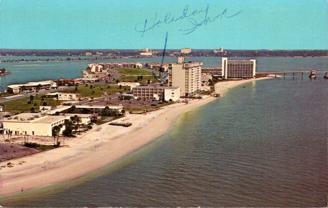 Aerial View of Clearwater Beach Gulf of Mexico Clearwater Florida Postcard