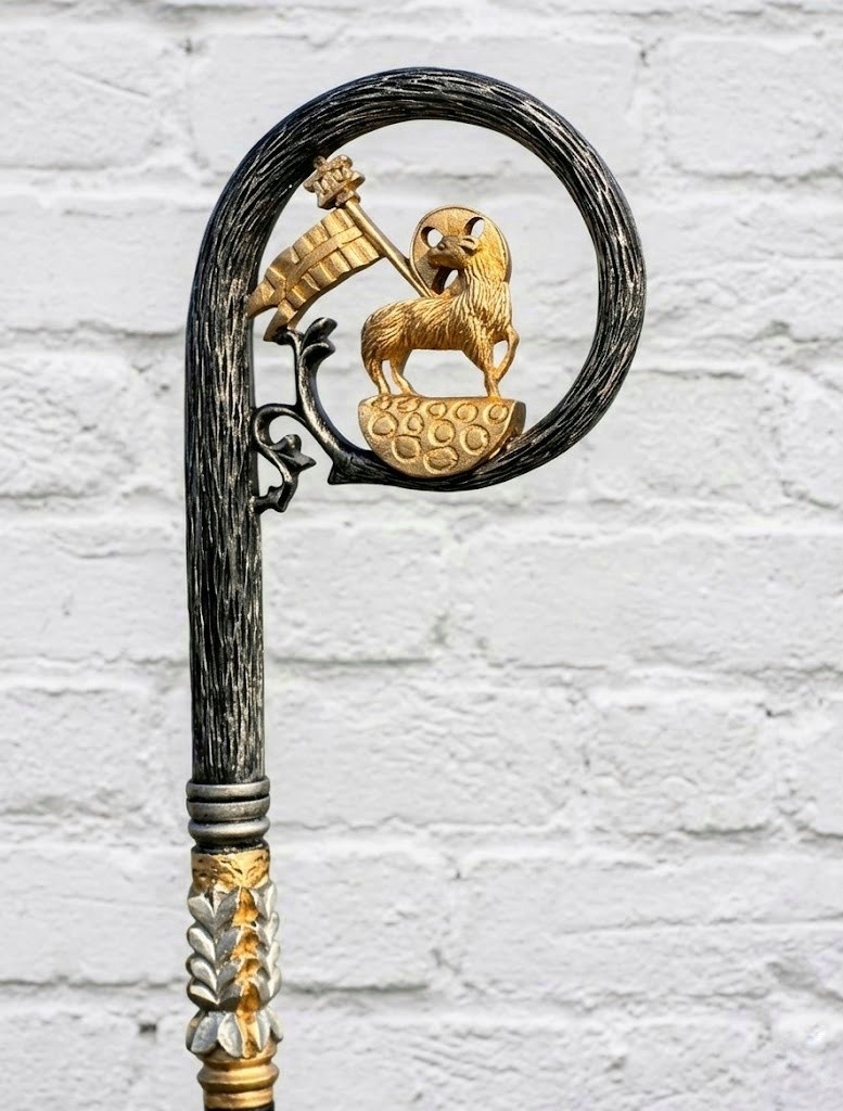 Handmade Bishop’s Crosier Agnus Dei Lamb of God Pastoral Staff 72