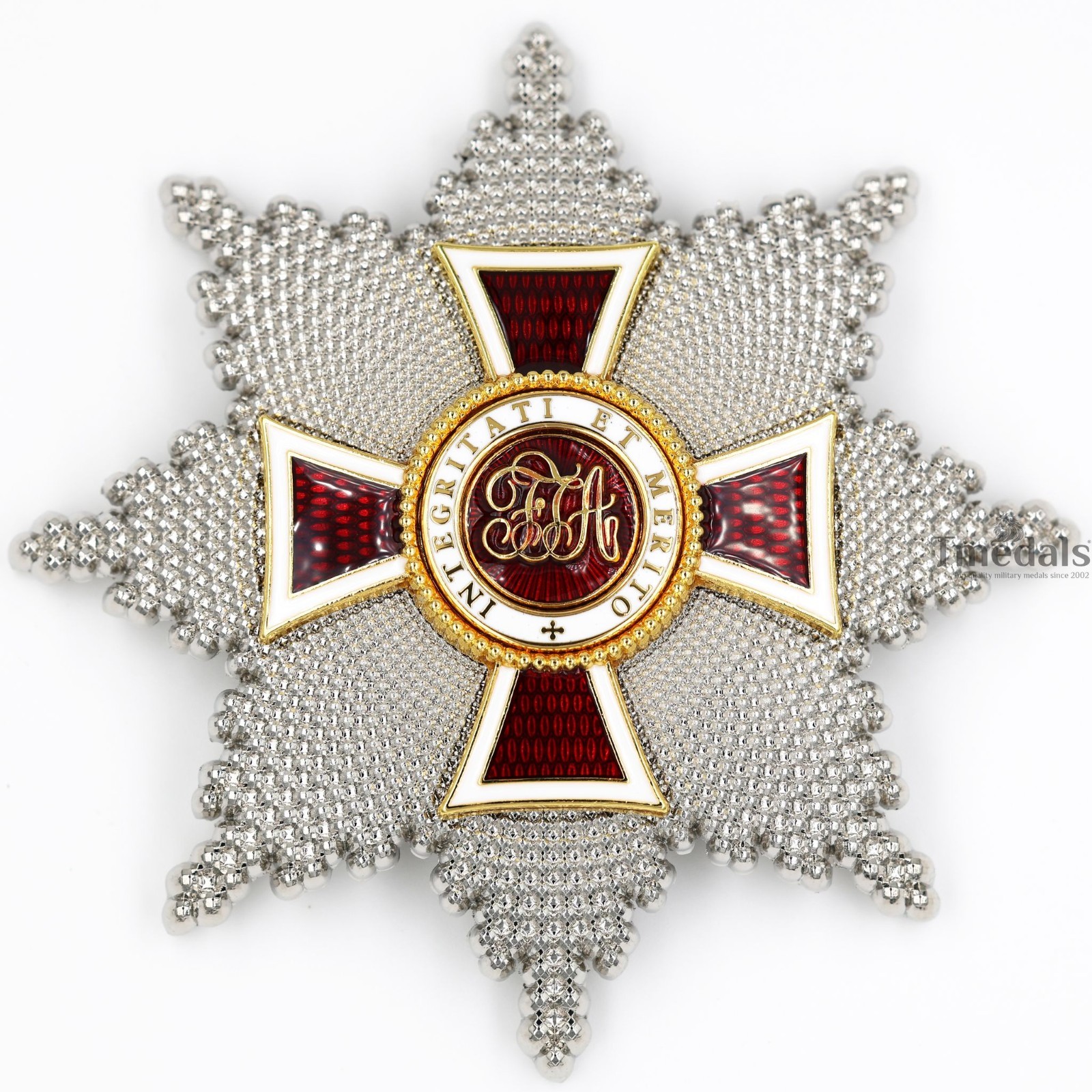Austrian Imperial Order of Leopold Breast Star Replica Medal Badge Enamel Finish
