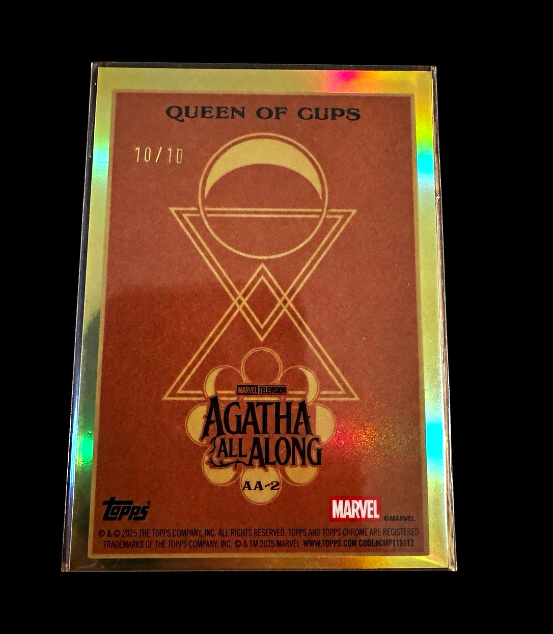 Topps 2025 Topps Chrome Marvel Agatha Queen of Cups AA-2 Serial 🌟#10/10🌟