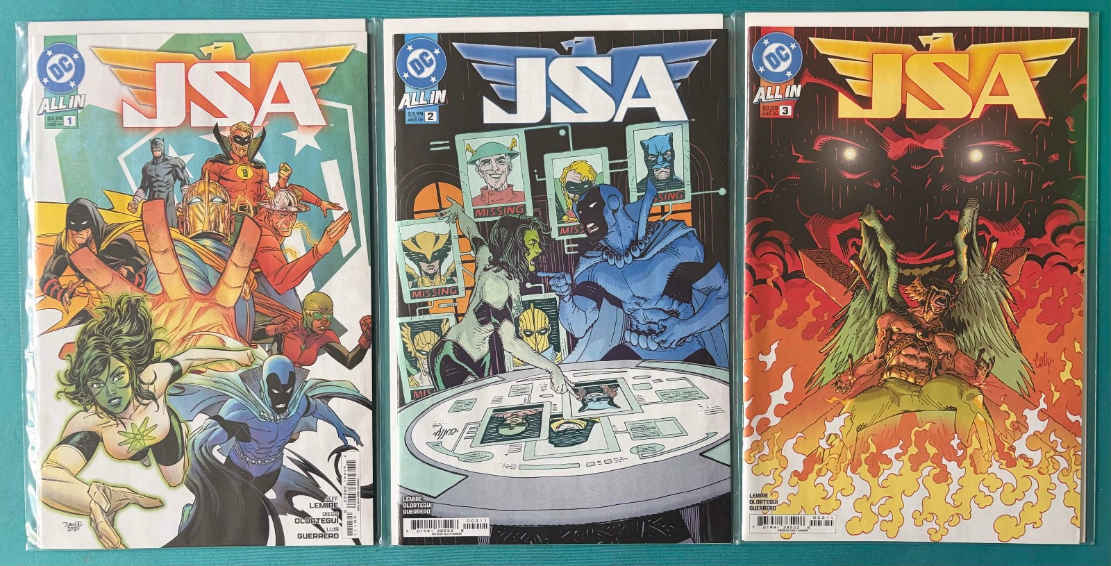 JSA #1-23 by Jeff Lemire (2024-2026) First Print Set JSA #1-23 by Jeff Lemire (2024-2026) First Print Set