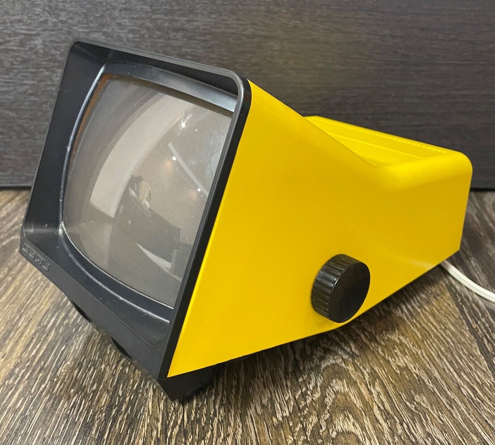 RARE VINTAGE YELLOW USSR Space Age Slide Projector Table Lamp