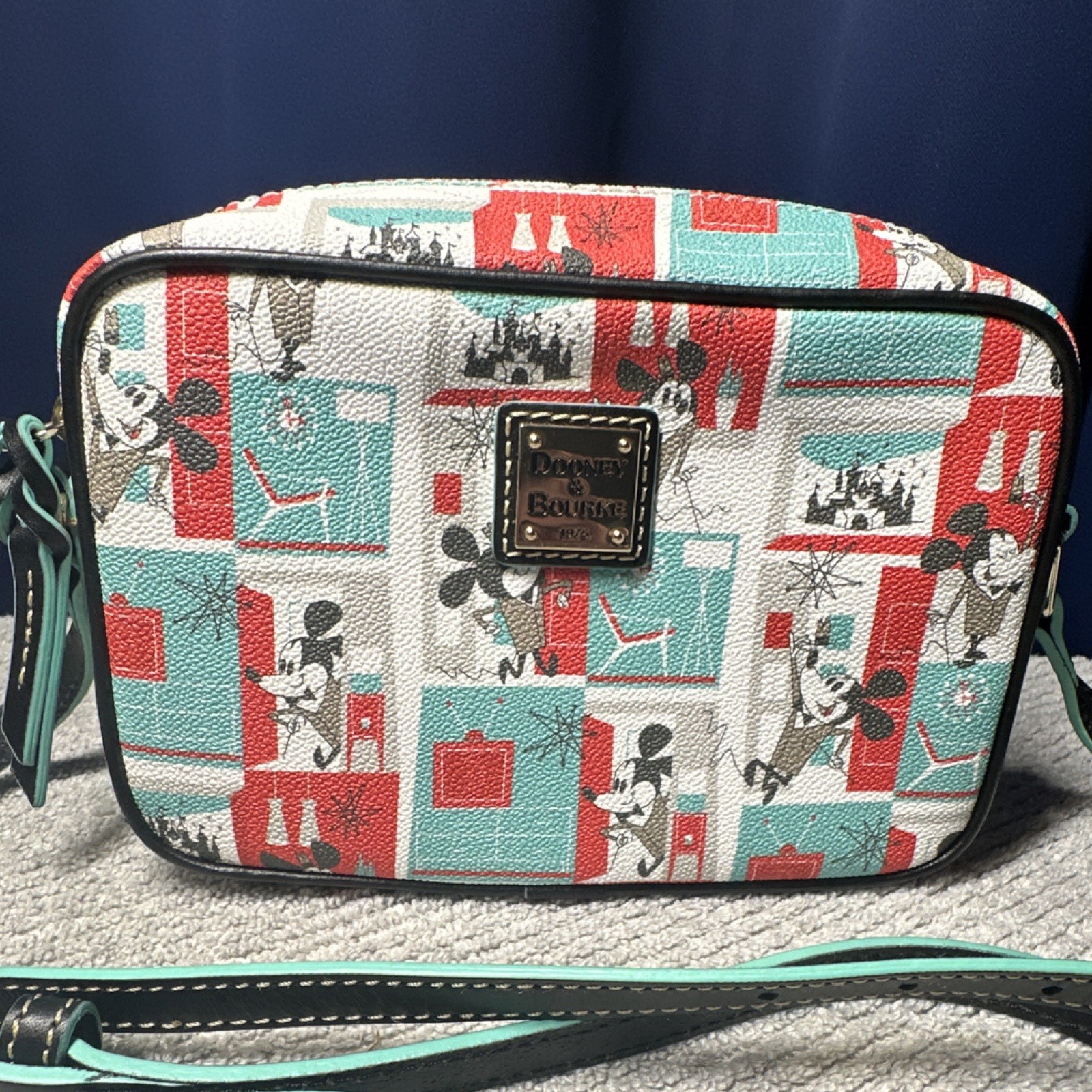 Dooney & Bourke Disney Mickey Mouse Mid Century Camera Bag - Mint Condition