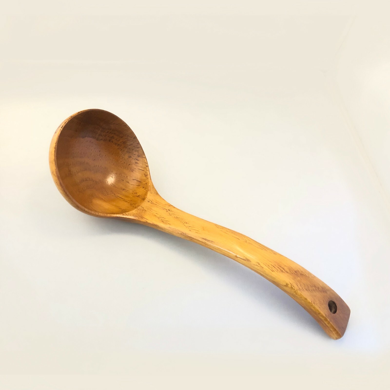 Large Wooden Kitchen Cooking Soup Gravy Porridge Serving Ladle Spoon S-4566