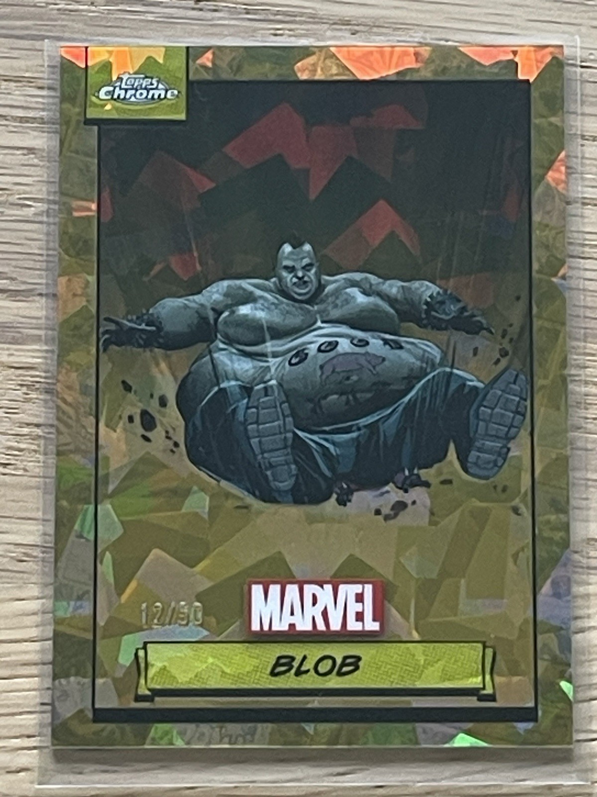 Topps 2024 Marvel Chrome Sapphire Blob 12/50 Yellow Sapphire