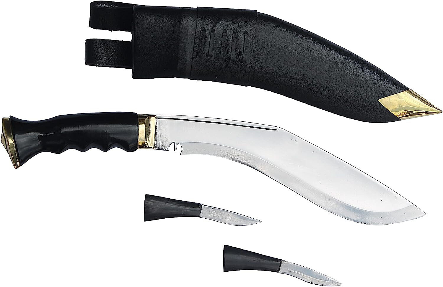 HANDMADE KUKRI KNIFE -10.5 INCH CARBON STEEL BLADE and 5 INCH HORN HANDLE