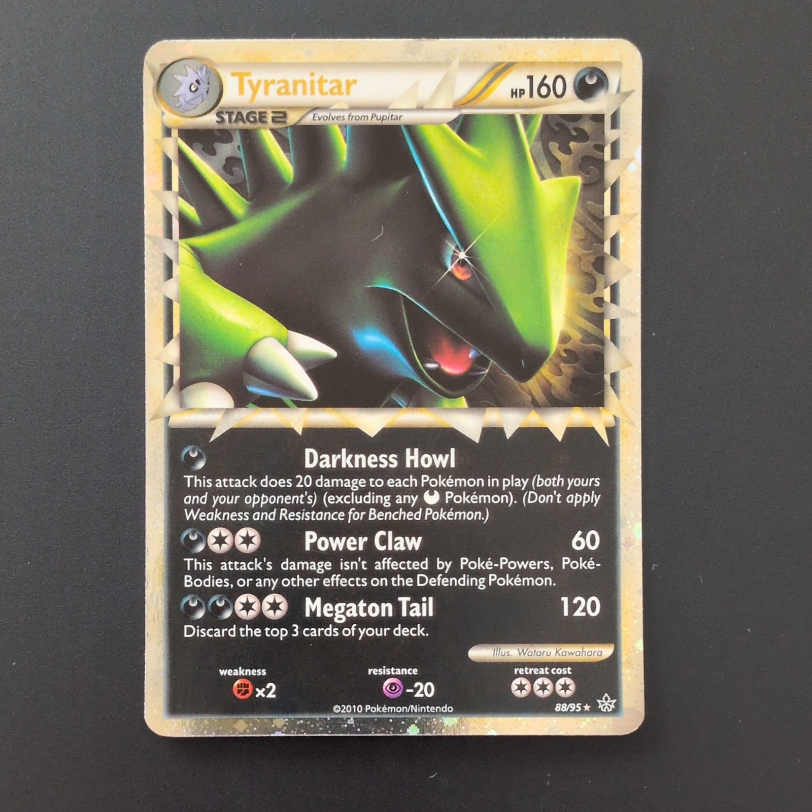 Pokémon TCG Tyranitar Prime Unleashed Card 88/95 HGSS Excellent 