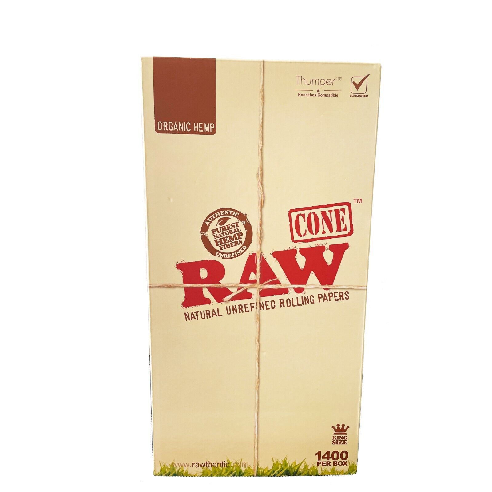 RAW Cones  Organic King 1400 Count Box