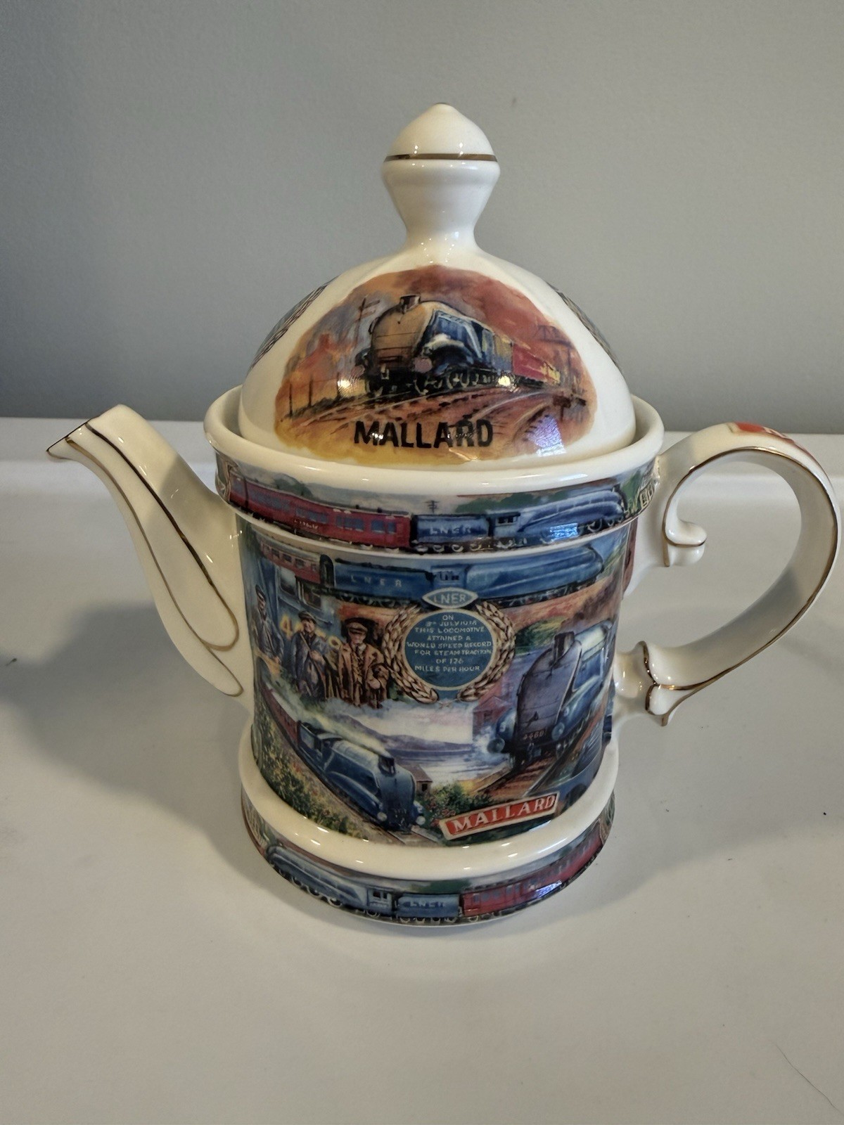 James Sadler Mallard LNER Steam Train Teapot Vintage Railway Collectible