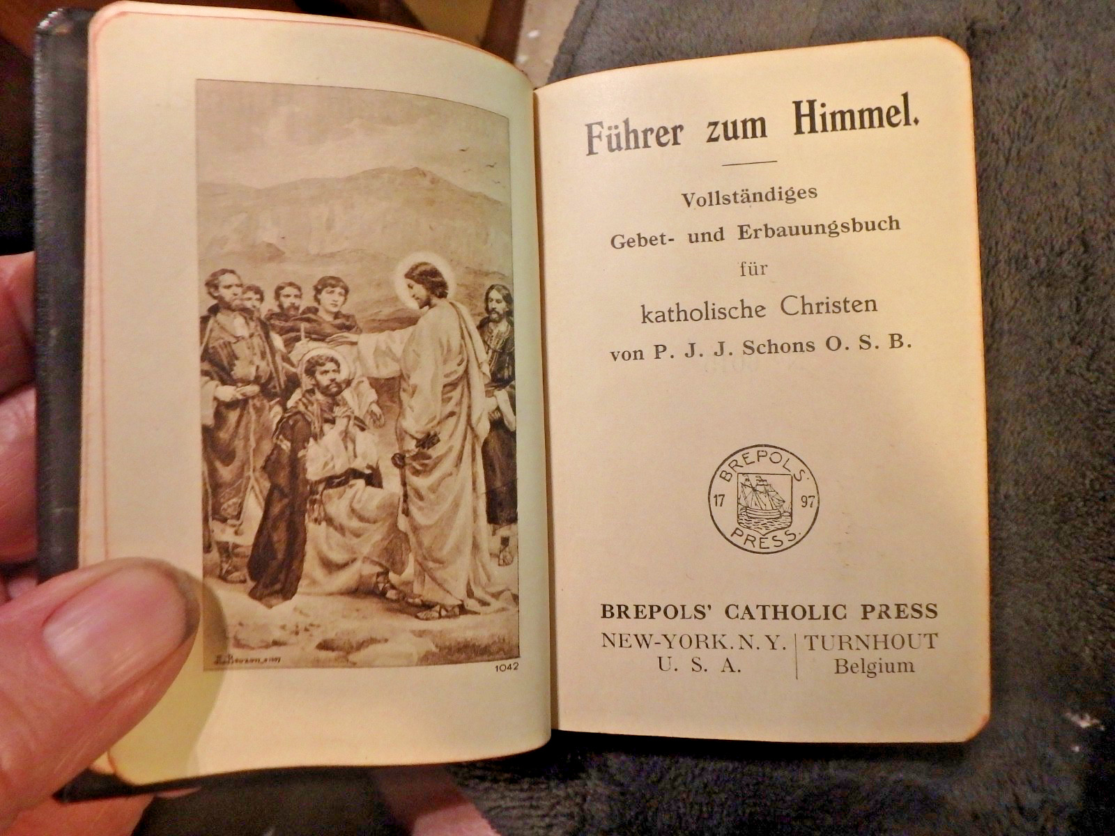 4J- 1947 edition  FUHRER ZUM HIMMEL german language large print pocket size