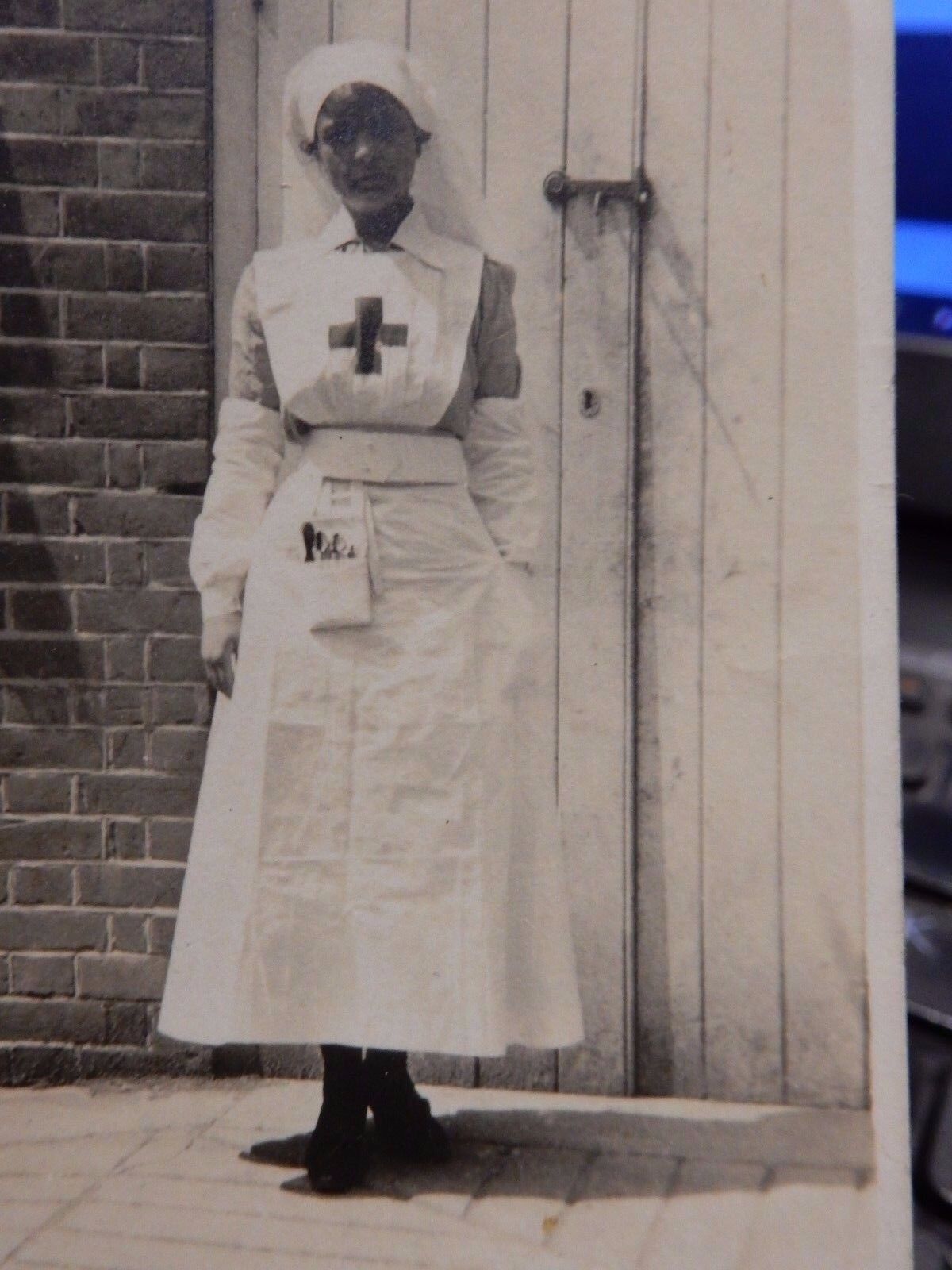 RED CROSS WW1 NURSE  PHILLIS SPINDLER 1915  All to research photo 105 x 60 mm