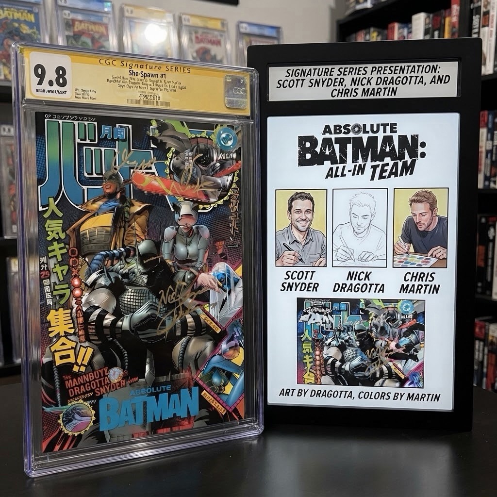 Absolute Batman # 25 Cgc 9.8 Cgc Signature Clay Mann Variant Cover L Ship Feb