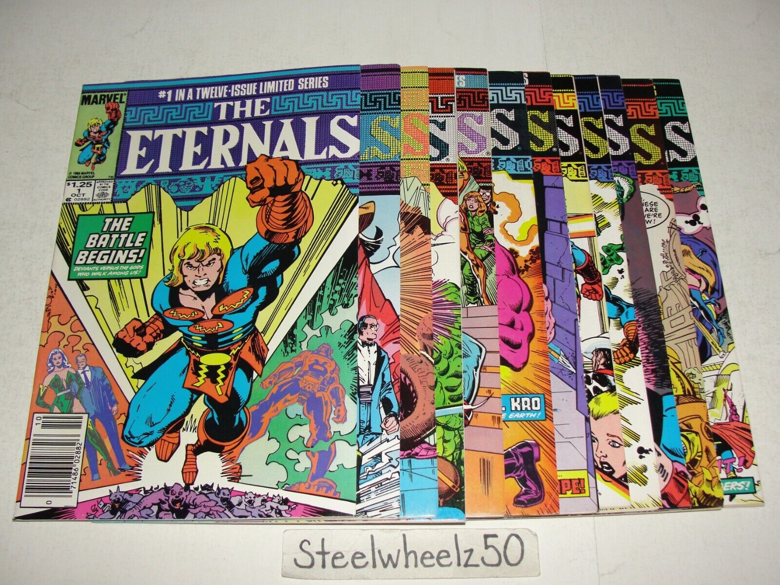 Eternals #1-12 Comic Lot Marvel 1985 COMPLETE 2 3 4 5 6 7 8 9 10 11 Sal Buscema