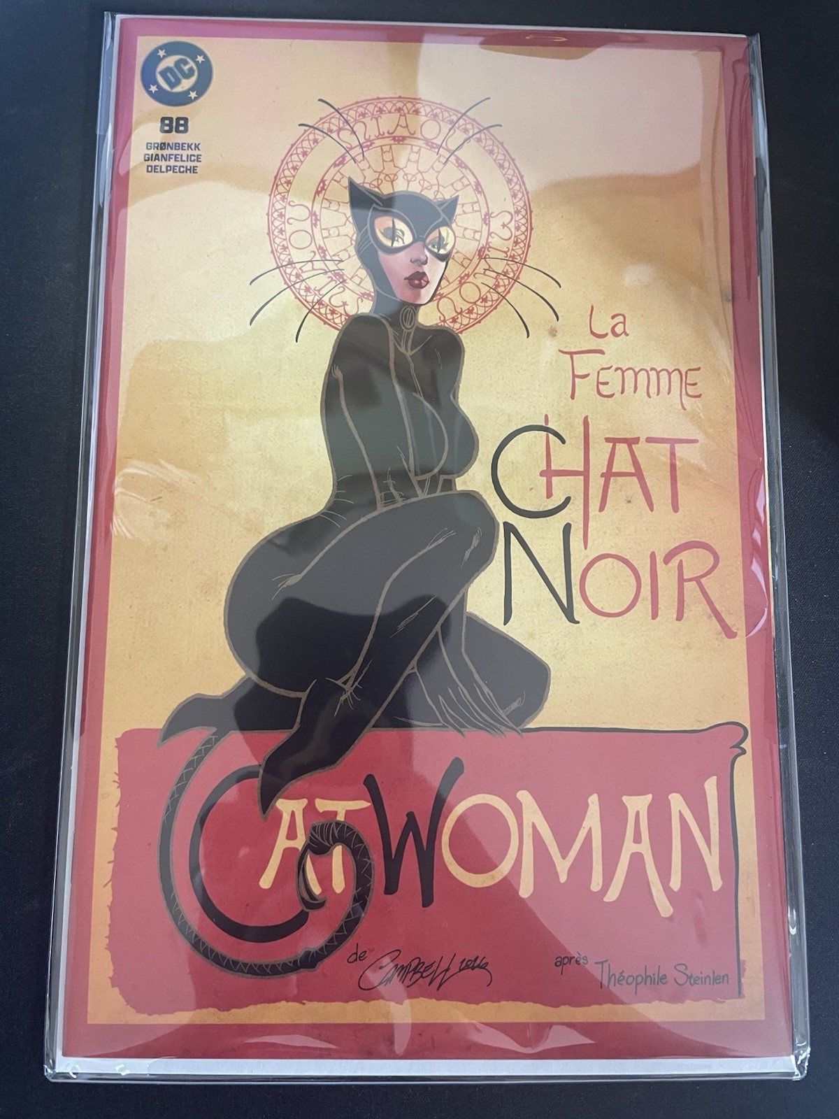 CATWOMAN 88 J SCOTT CAMPBELL CHAT NOIR EXCLUSIVE HOMAGE VARIANT NM 2026 IN HAND