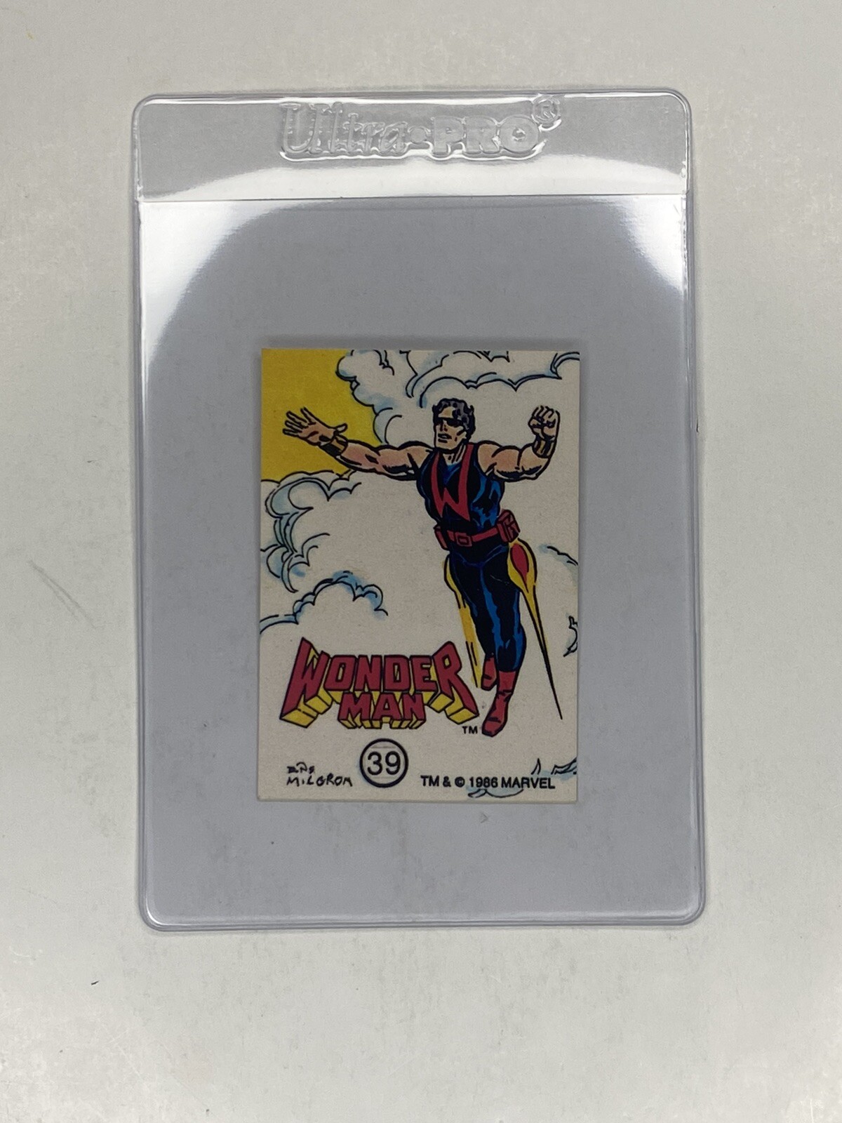 1986 Marvel Universe Stickers Wonder Man #39