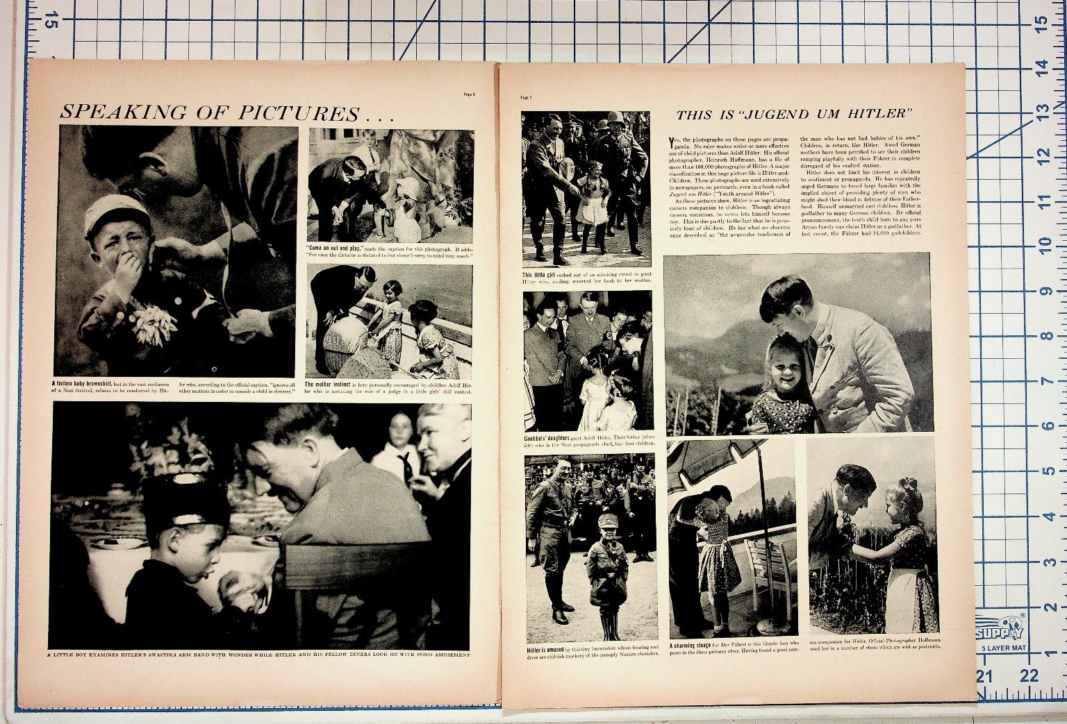 1930s Magazine Article Hitler Youth Propaganda Heinrich Hoffmann Photos
