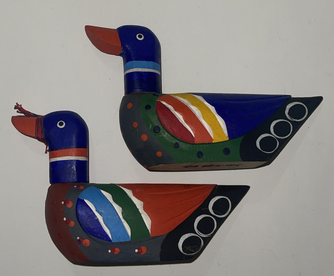 Korean Wedding Ducks Signed 8.5\