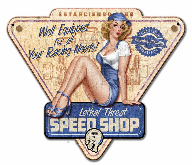 PINUP GIRL LETHAL THREAT SPEED SHOP 14 PINUP GIRL LETHAL THREAT SPEED SHOP 14