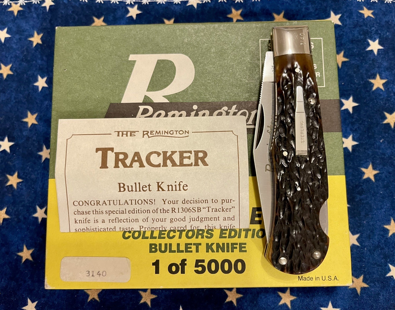 Vintage Remington Silver Bullet 1 Of 5000 R1306SB Lockback “Tracker” Knife