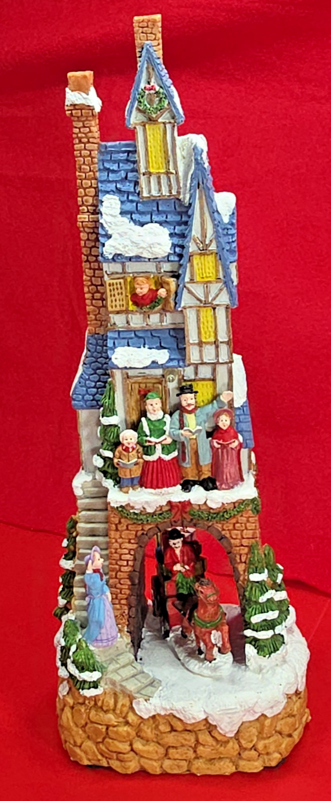 Vtg CBK Country Cottage Chorus Lighted Musical Christmas Village House #18218