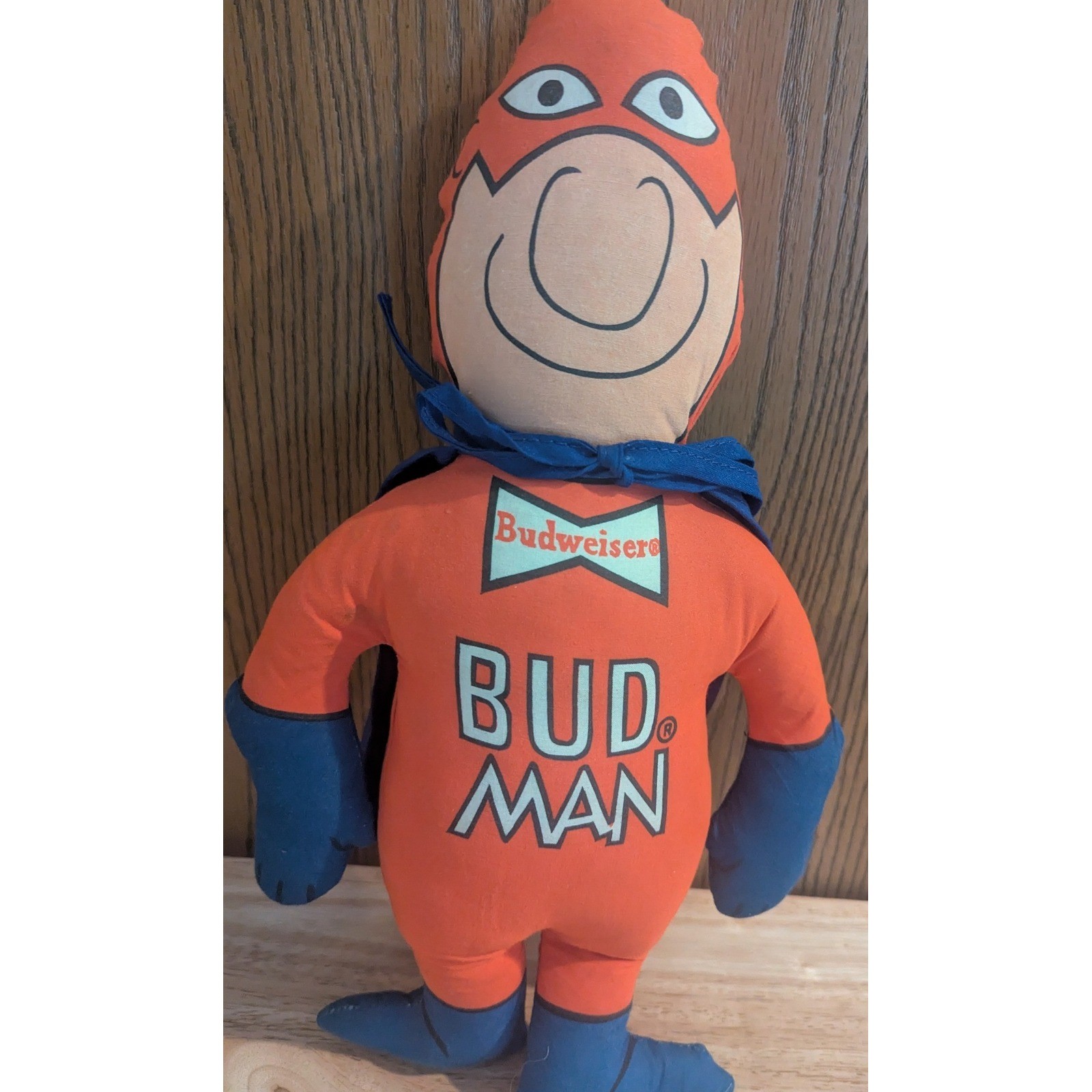 Vintage 70s Budweiser Bud Man Plush Doll 15\