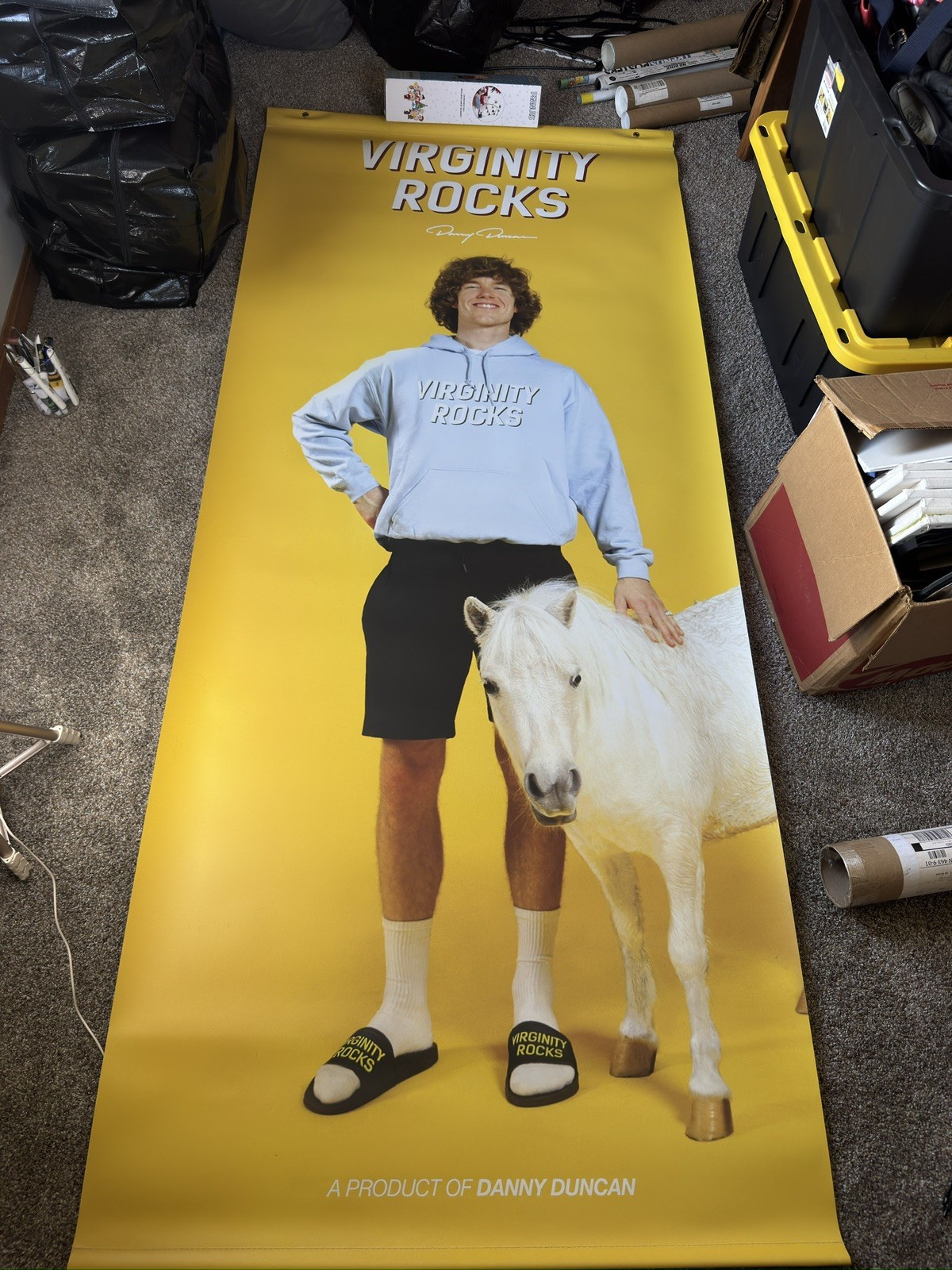 Rare Danny Duncan Virginity Rocks Store Display Banners Zumiez
