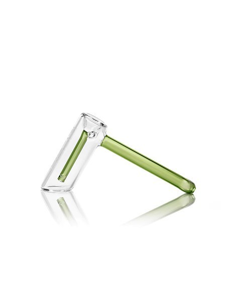 GRAV LABS Hammer Bubbler Glass Water Pipe Green 7\