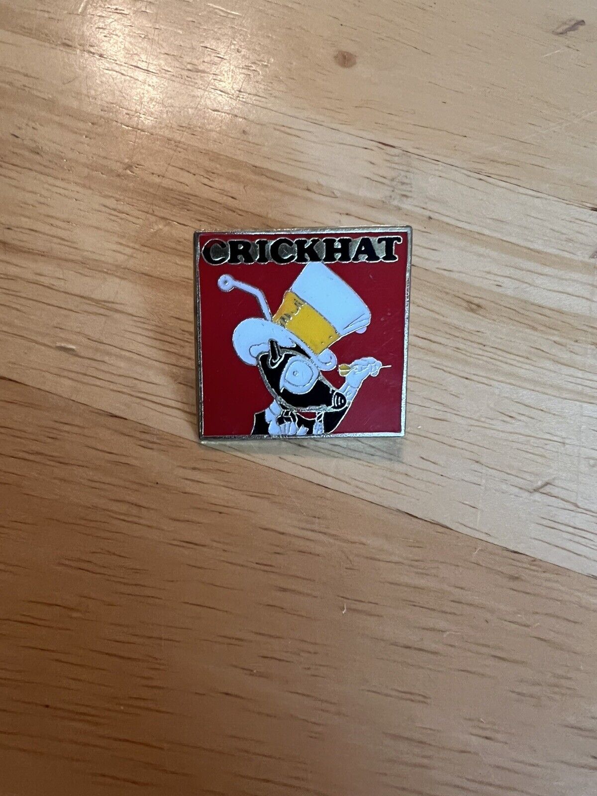 Vintage CrickHat Dart Throwing Pin
