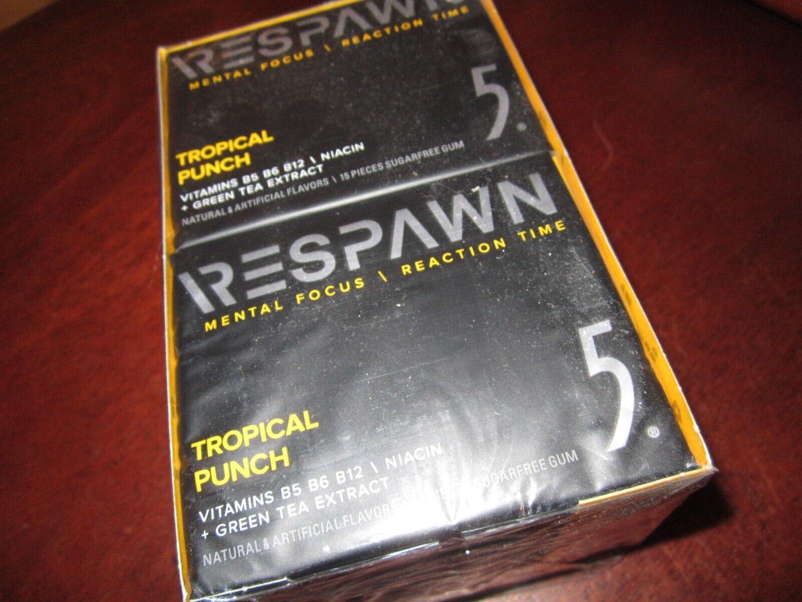 🔥L👀K🔥 Respawn 5 gum, Tropical Punch, 250 Sealed boxes of 10, Great 4 resell