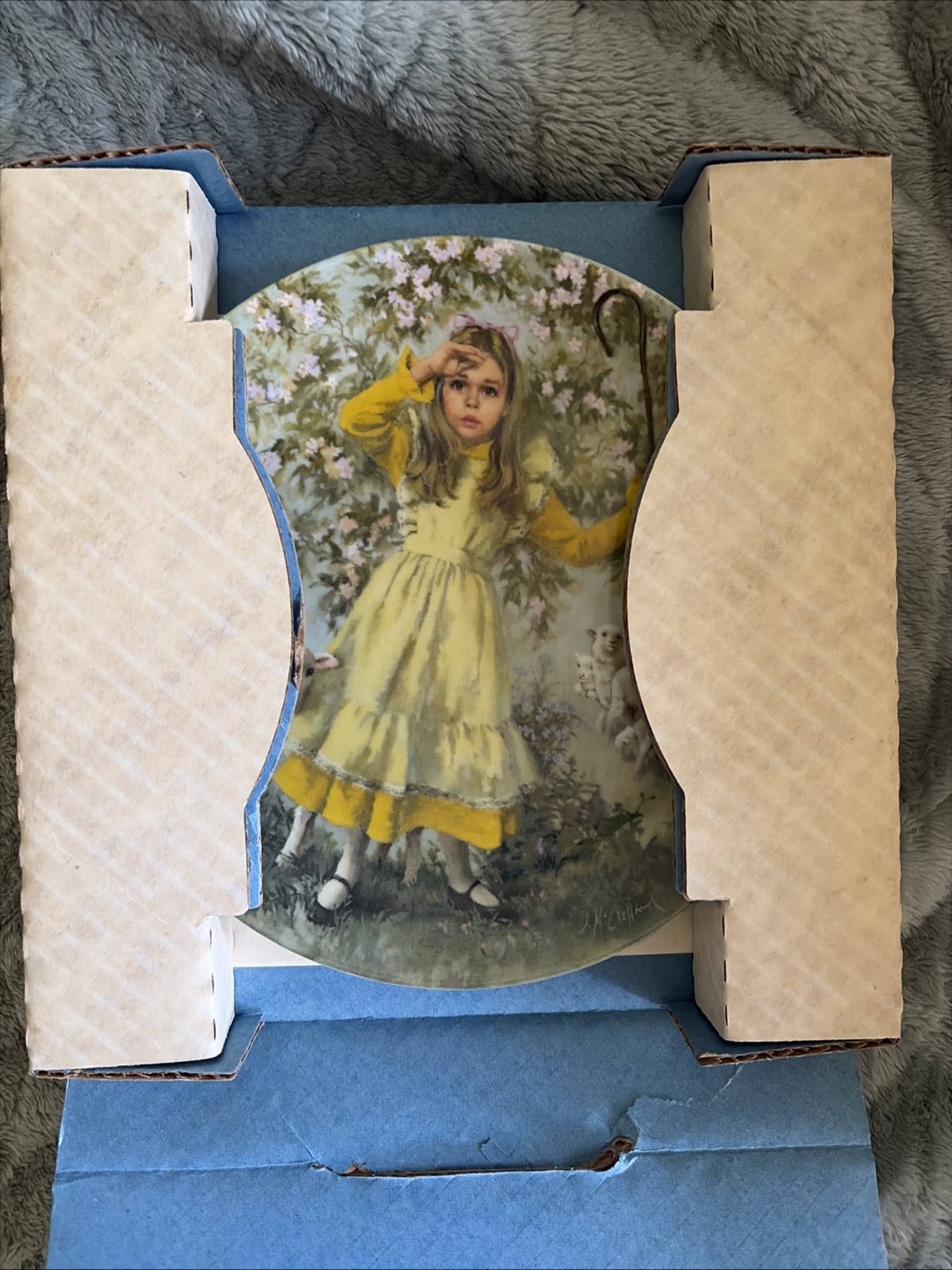 Vintage 1983 Reco “Little Bo Peep” Collector Plate By John McClelland
