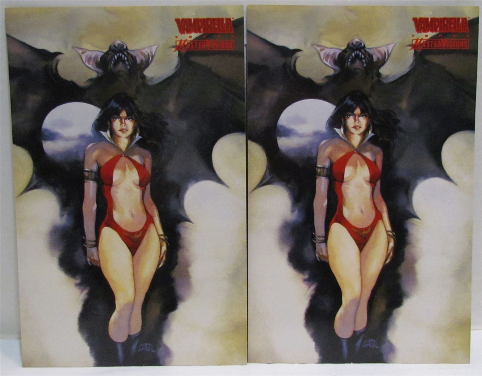 1996 Topps MasterVisions Vampirella Large Promo Cards
