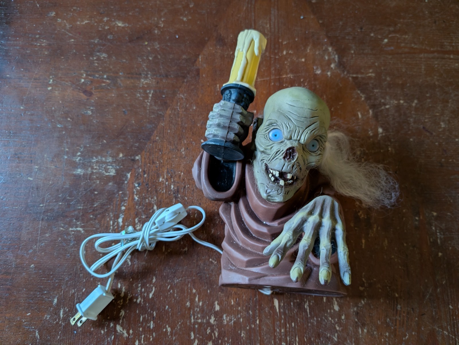 Vintage 1996 Tales From The Crypt Keeper Light Up Candelabra Figure No Bulb