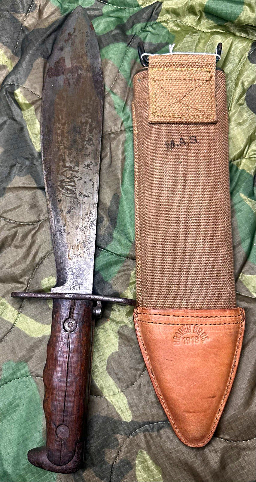 VERY EARLY M1910 Bolo Knife Dated 1911