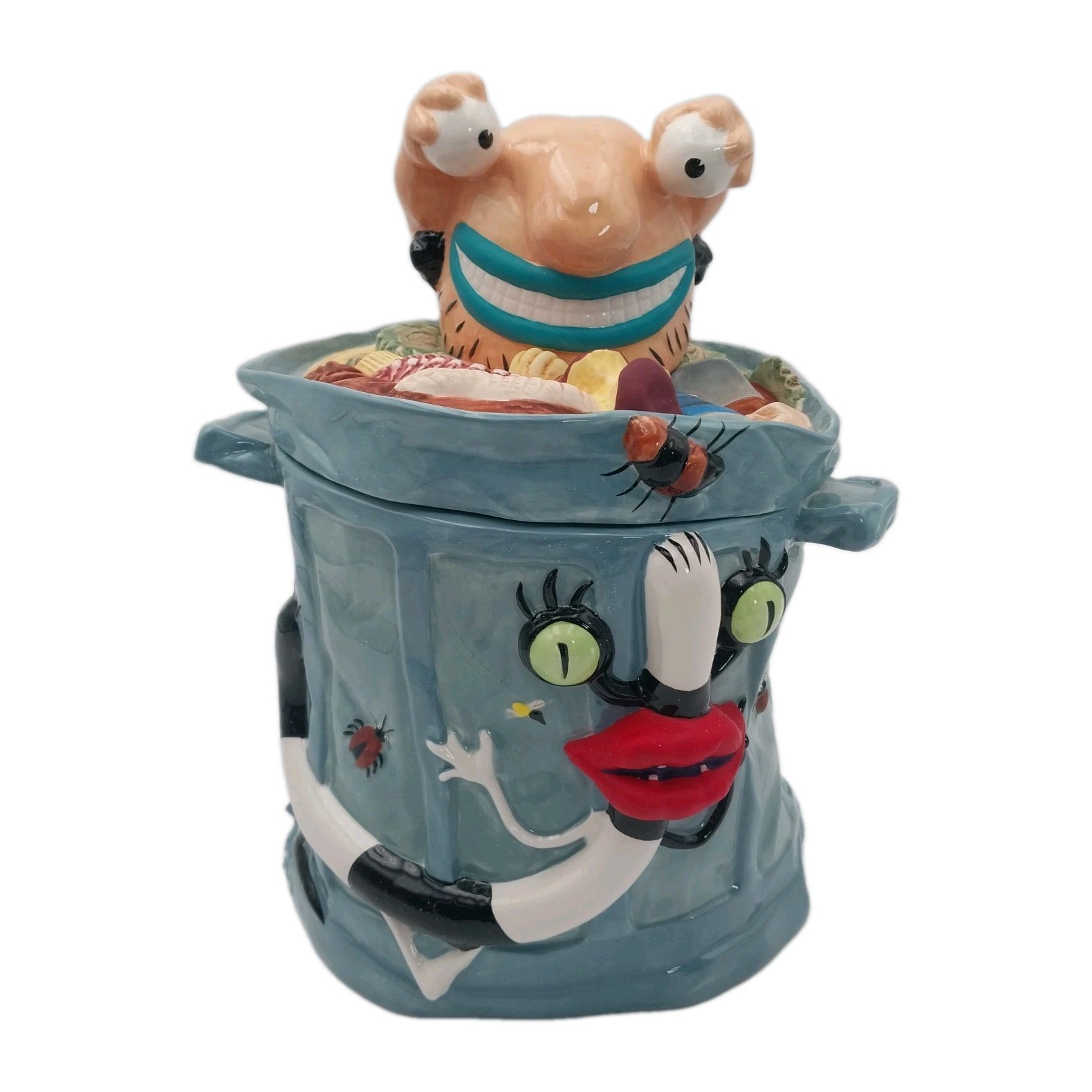 AAAHH REAL MONSTERS Trash Can Cookie Jar Viacom 1996 - VERY RARE AAAHH REAL MONSTERS Trash Can Cookie Jar Viacom 1996 - VERY RARE
