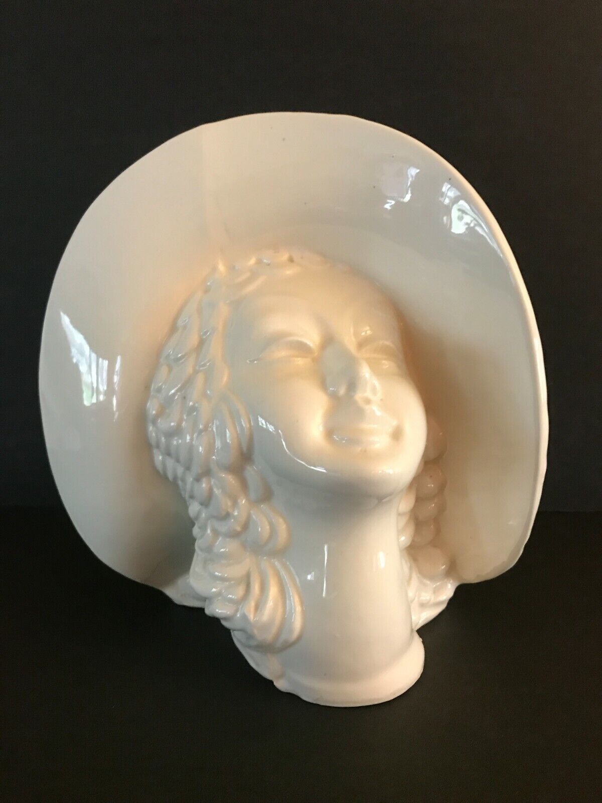 Vintage Haegar Style “Woman in Bonnet” Art Pottery Vase