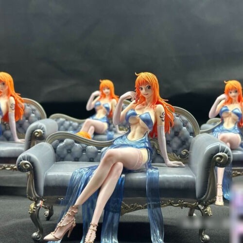 IU Studio One Piece Nami Resin Statue in stock IN STUDIO Suit Ver 2 Heads H16cm