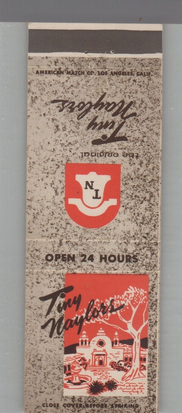 Matchbook Cover - Tiny Naylors Restaurant Beverly Hills, CA