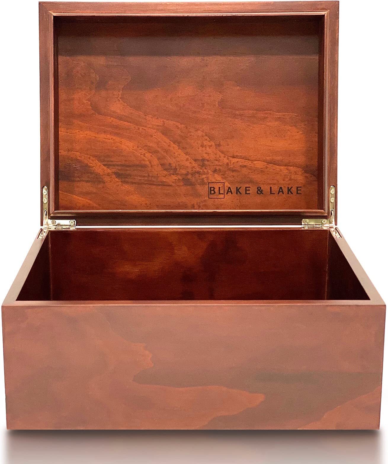 Large Box With Hinged Lid Wood Storage Box With Lid Wooden Keepsake Decorative B Large Box With Hinged Lid Wood Storage Box With Lid Wooden Keepsake Decorative B