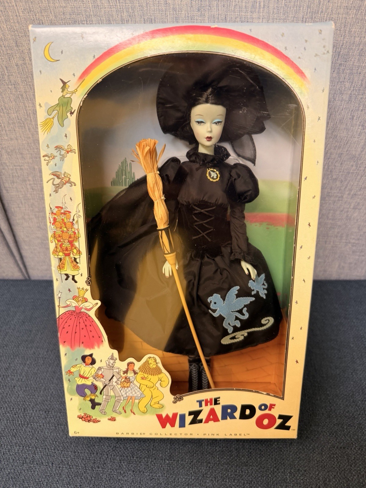 Barbie Collector Wizard of Oz Wicked Witch West Doll 2010 Mattel NIB Pink Label