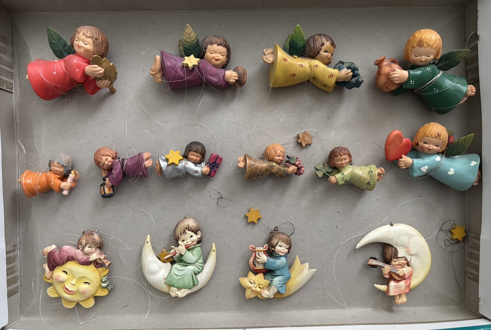 16 Anri Italy Angels Vtg Ornaments 