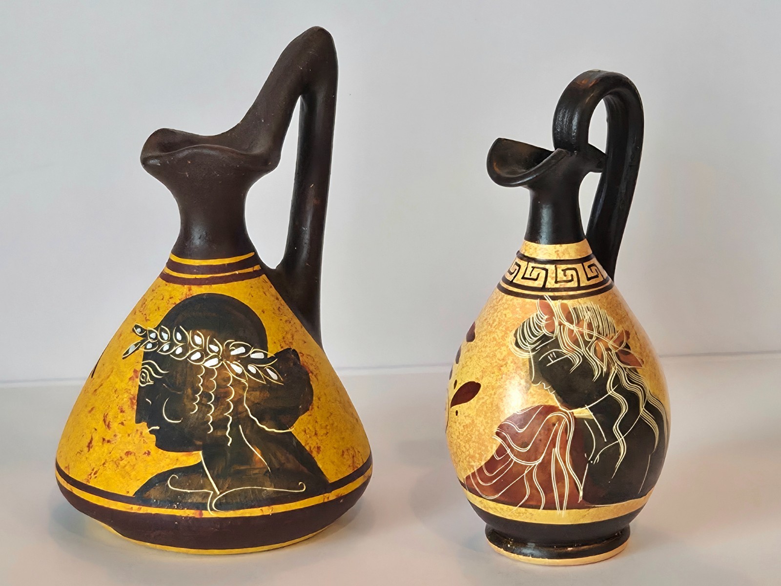 Hand Painted Ancient Greek Vase Replicas Mini Pottery Greece