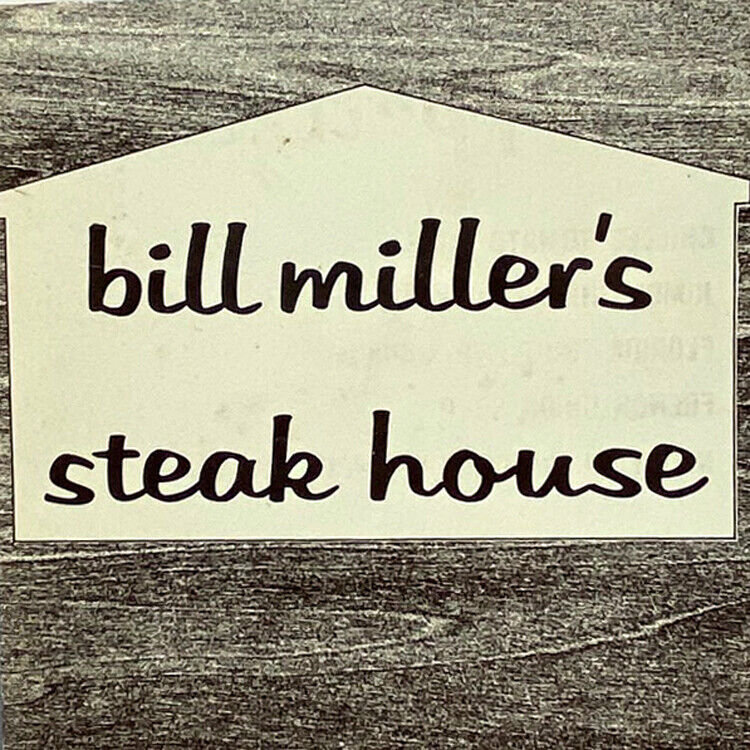 Vintage 1970s Bill Miller\'s Steak House Restaurant Menu The House Of Great Food
