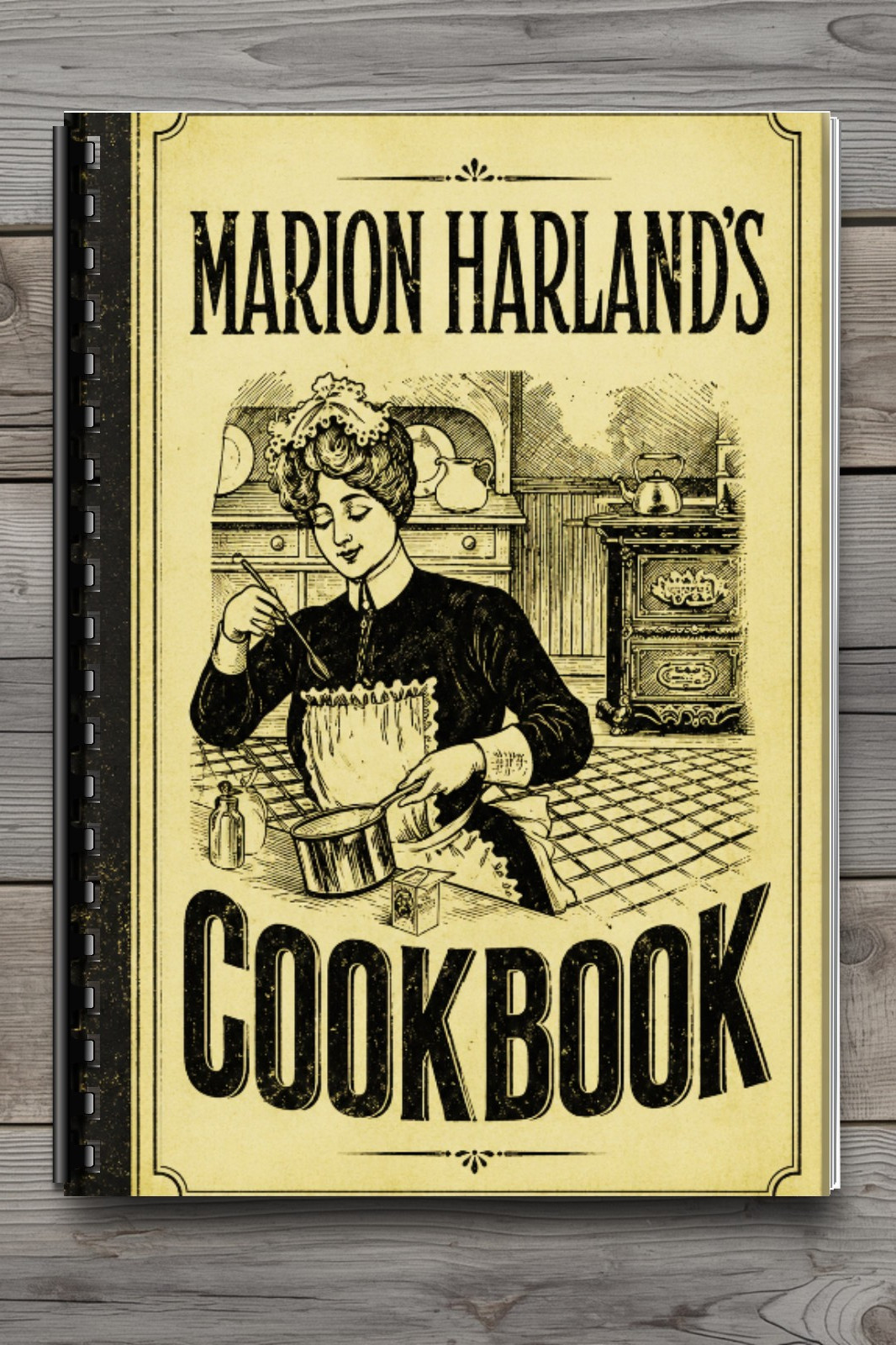 Marion Harland\'s Cookbook Tested Recipes Comb Bound Vintage Book 168 Pages