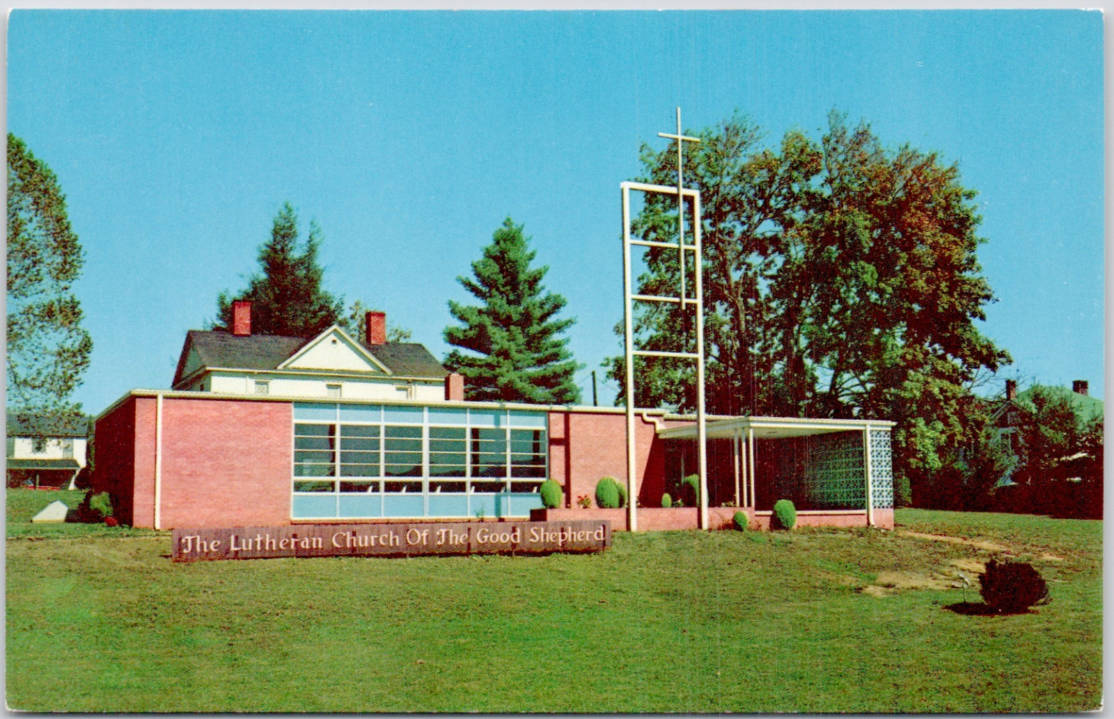 Brevard North Carolina Lutheran Church Of The Good Shepard USA Vintage Postcard