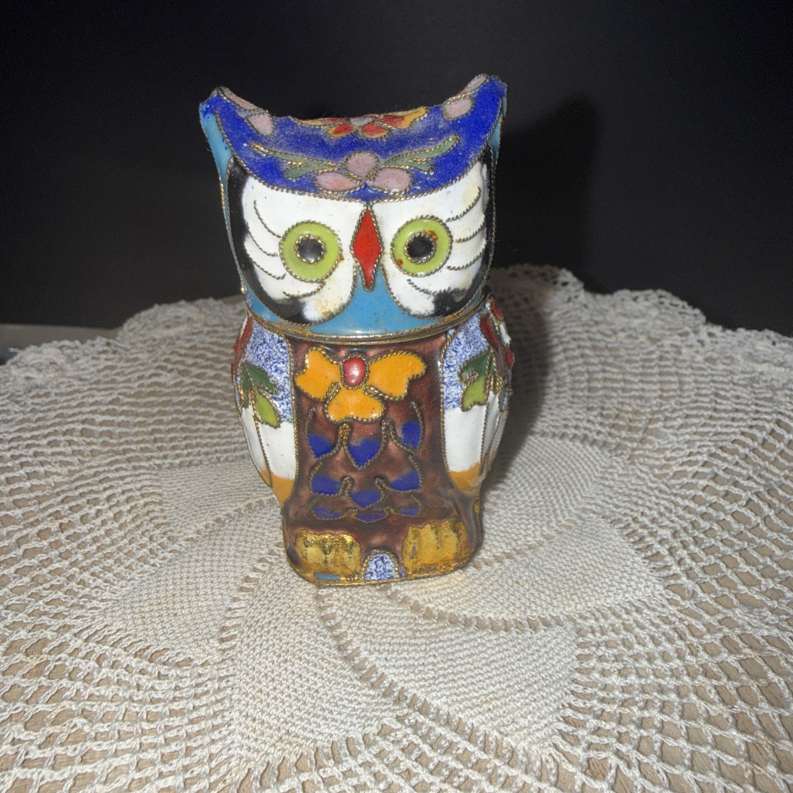 Beautiful Cloisonne Owl