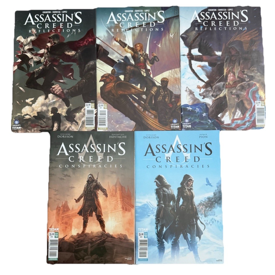 Assassin’s Creed 5 Issue Comics Lot Reflections #1, 3 & 4 Conspiracies #1 & 2 Assassin’s Creed 5 Issue Comics Lot Reflections #1, 3 & 4 Conspiracies #1 & 2